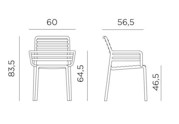 Stapelbare tuinstoel Doga | Kunststof | Pera