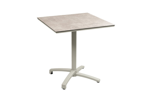 Inklapbare terrastafel Gent 70x70cm | Sand & Brown