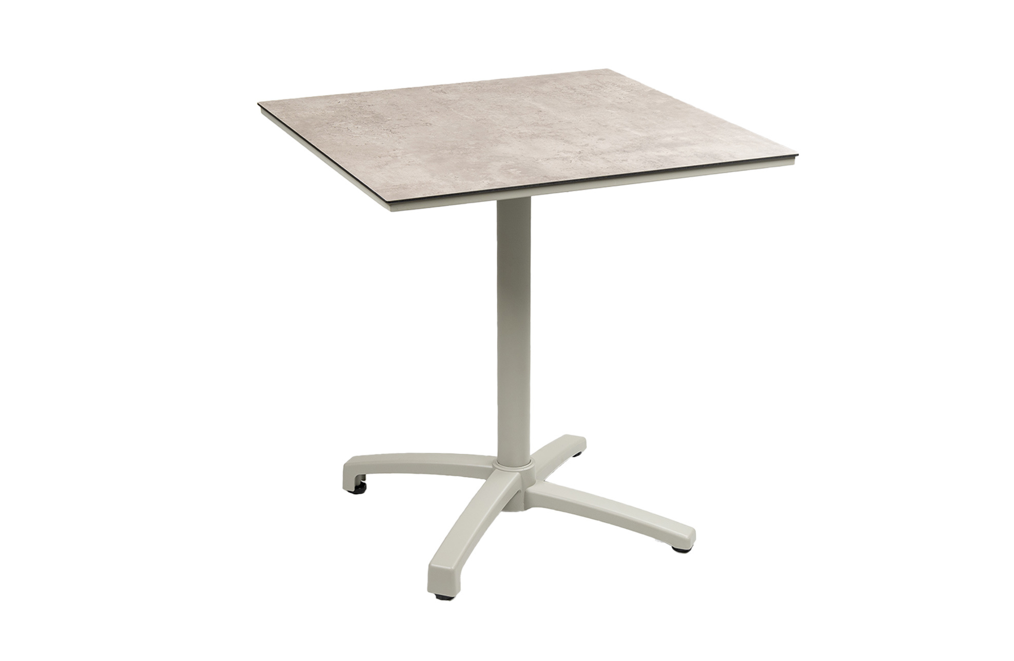 Normin Inklapbare terrastafel Gent 70x70cm | Sand & Brown