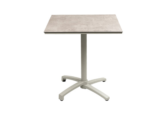 Inklapbare terrastafel Gent 70x70cm | Sand & Brown