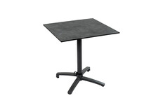 Inklapbare terrastafel Gent 70x70cm | Black