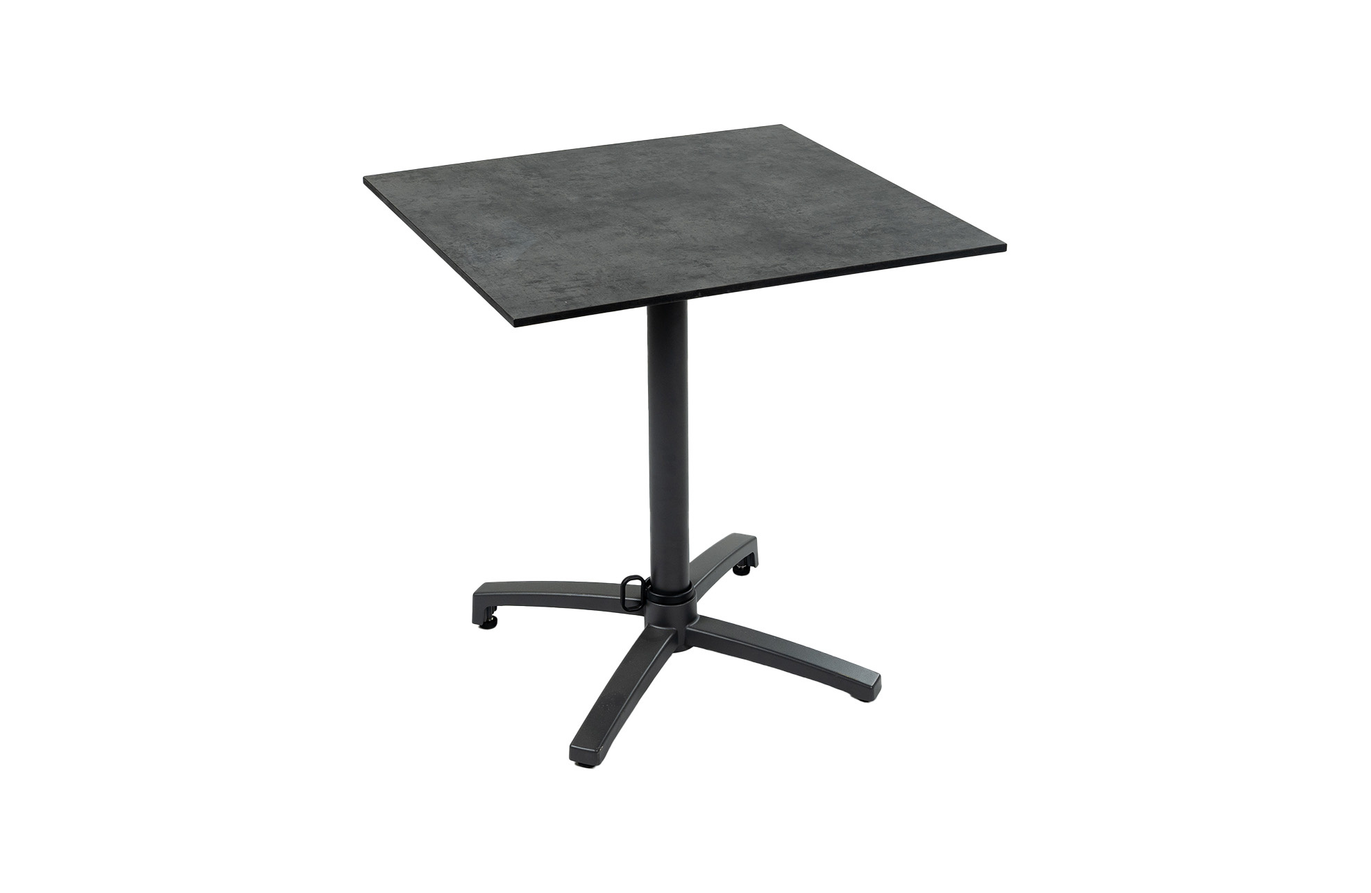 Normin Inklapbare terrastafel Gent 70x70cm | Black & Grey