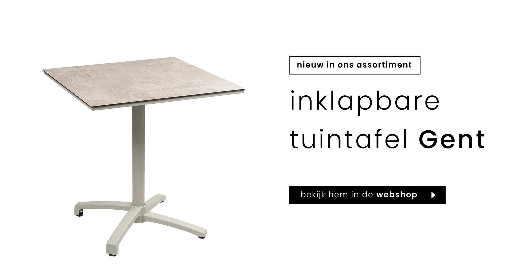 inklapbare terrastafel