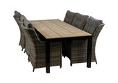 7-delige tuinset | 6 Dublin tuinstoelen | 225cm Cyprus tuintafel