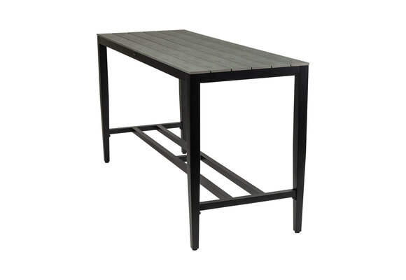 Bartafel Cyprus 200x75 cm | Grey | Polywood & Aluminium