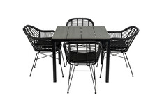 90x90 Cyprus | Grey + 4x Oslo Black