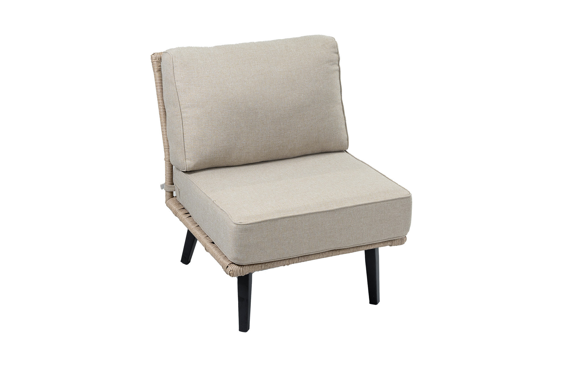 4 Seizoenen Tuinmeubelen Middenelement Isabel | Sand/Black | Rope