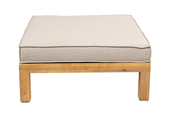 Hocker Kent | 80x80cm | Sand | Acacia