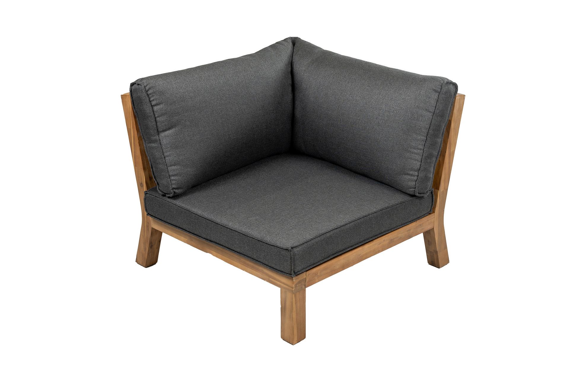 4 Seizoenen Tuinmeubelen Hoekelement Kent | Grey | Acacia