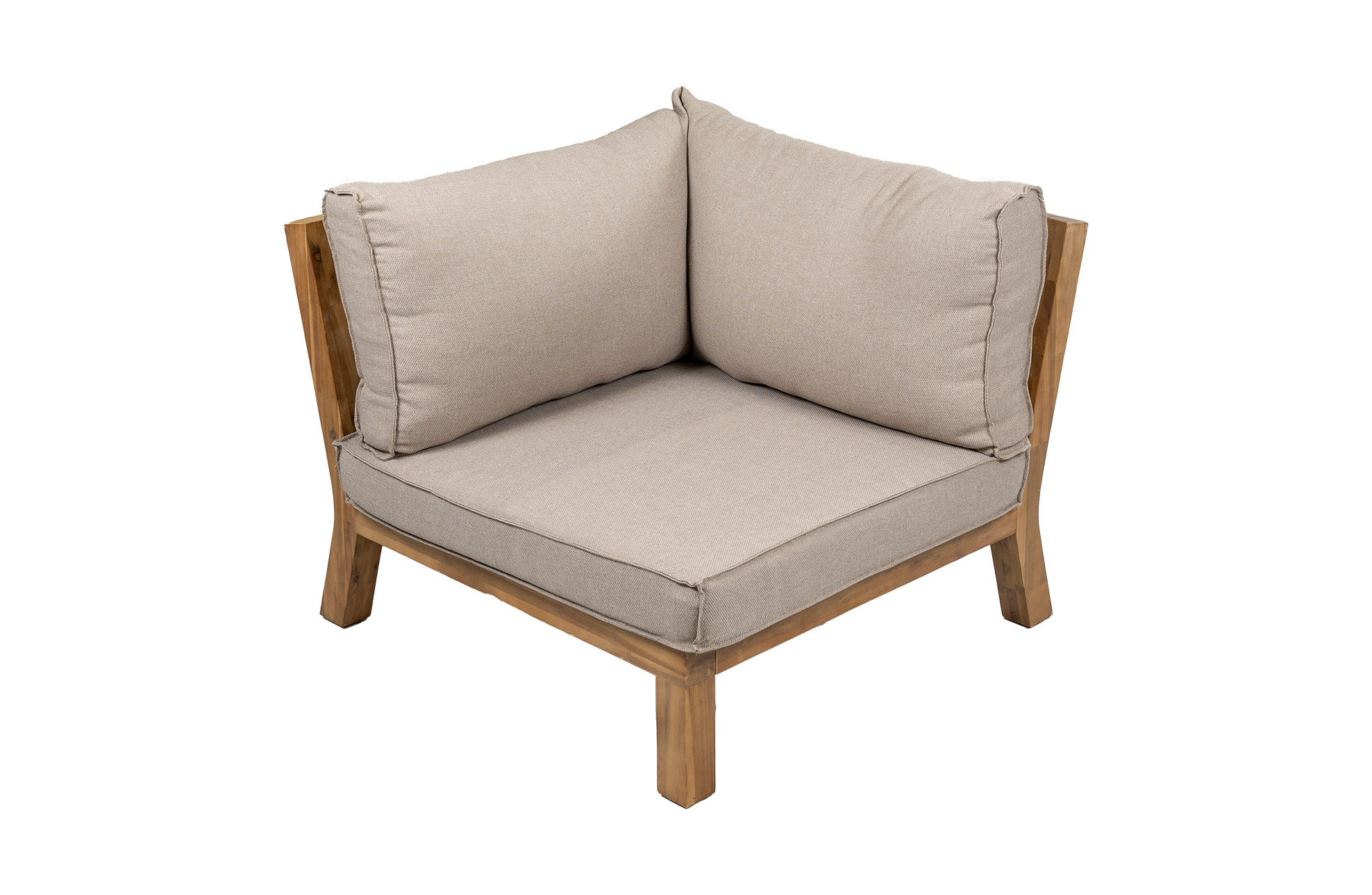 4 Seizoenen Tuinmeubelen Hoekelement Kent | Sand | Acacia