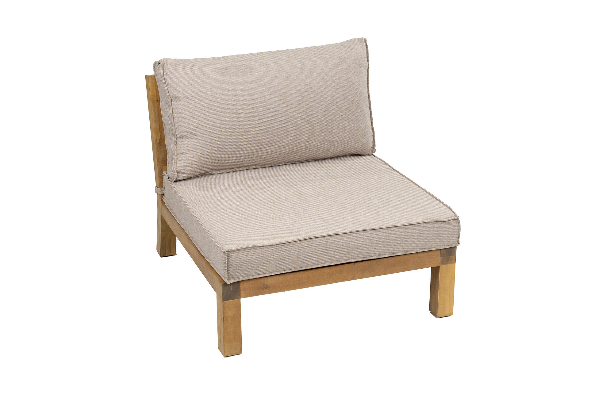 4 Seizoenen Tuinmeubelen Middenelement Kent | Loungestoel | Sand | Acacia