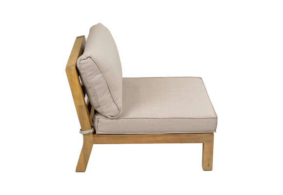 Middenelement Kent | Loungestoel | Sand | Acacia