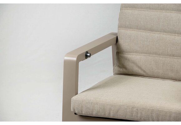 Verstelbare tuinstoel Berlijn | Champagne & Taupe