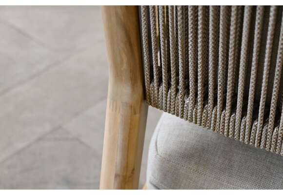 4x Loungestoel Felline + Loungetafel Felline | 120x60cm | Acaciahout