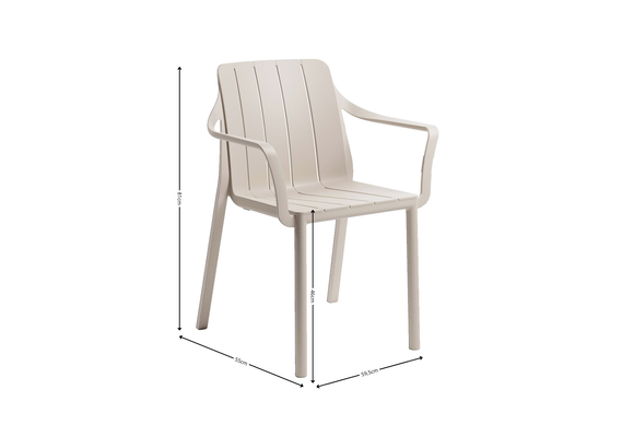 Dining tuinstoel Tiberina | Corda | Kunststof