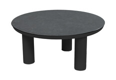Loungetafel Capri 80øcm | Matt Black