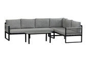 Hoek Lounge set Reims | Rechts | Black