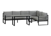 Hoek Lounge Dining set Reims | Rechts | Black