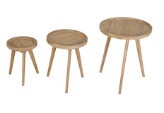 Bijzettafels San Jose | 3-delig | Acacia | Eurofar