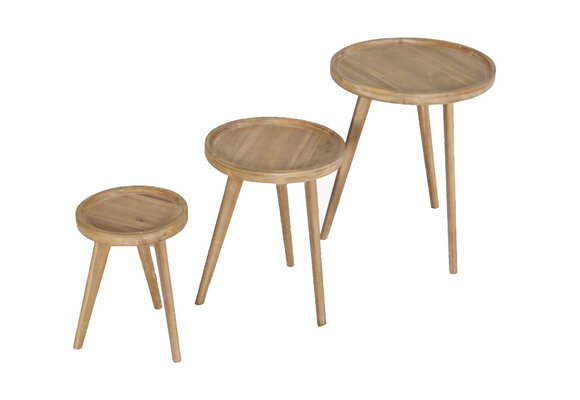 Bijzettafels San Jose | 3-delig | Acacia | Eurofar