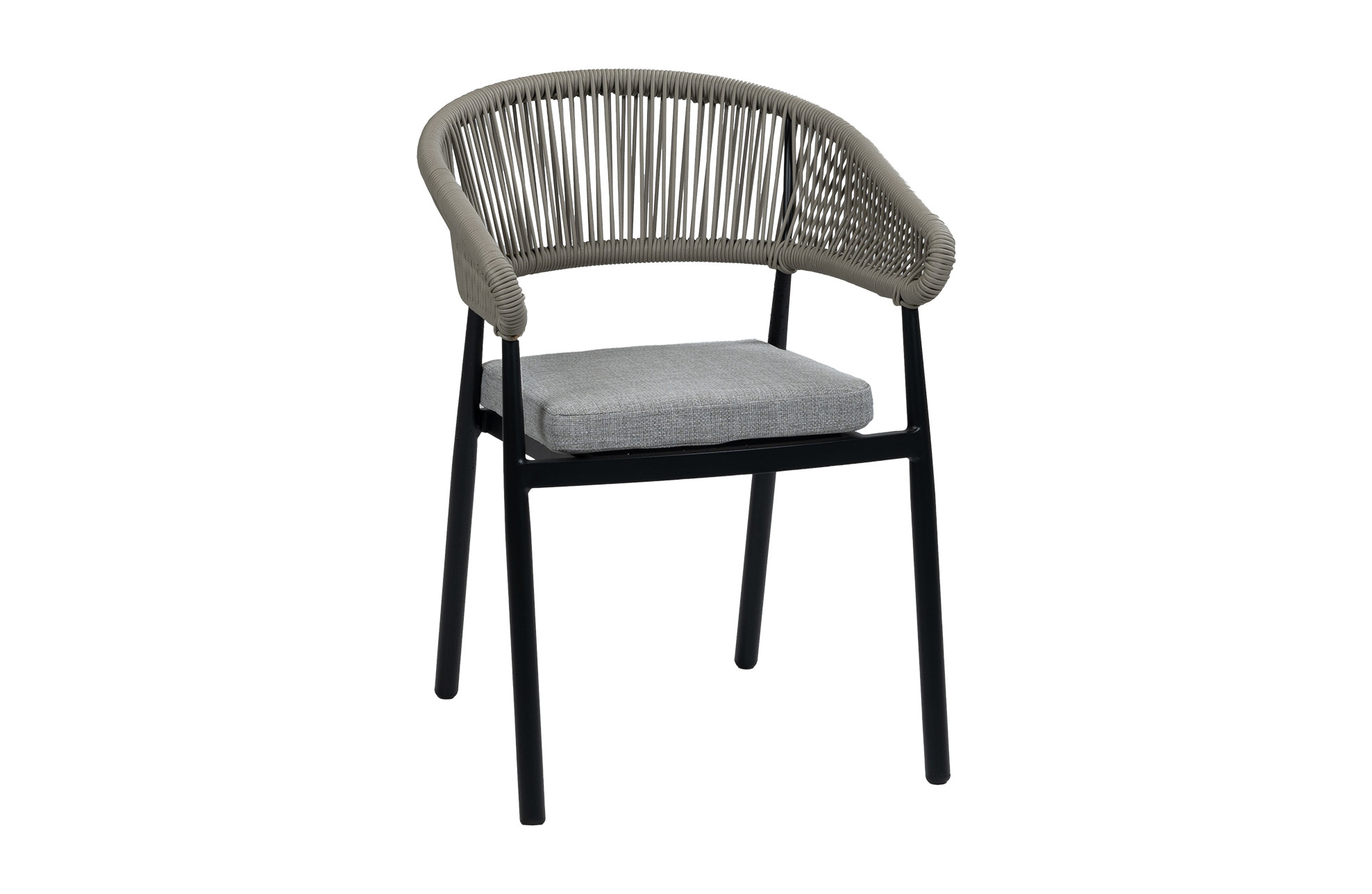 Normin Stapelbare tuinstoel Knokke | Black & Off Sand