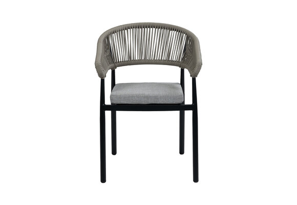 Stapelbare tuinstoel Knokke | Black & Off Sand