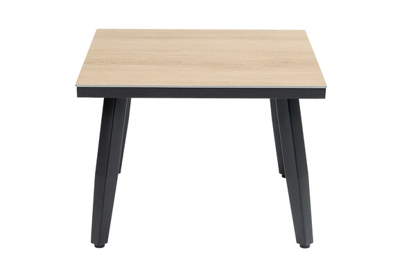 Bijzettafel Mykonos 55x55cm | Wood | Aluminium & Kunststof | Normin