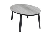 Bijzettafel Mykonos Ovaal 120x75cm  | Aluminium & Kunststof