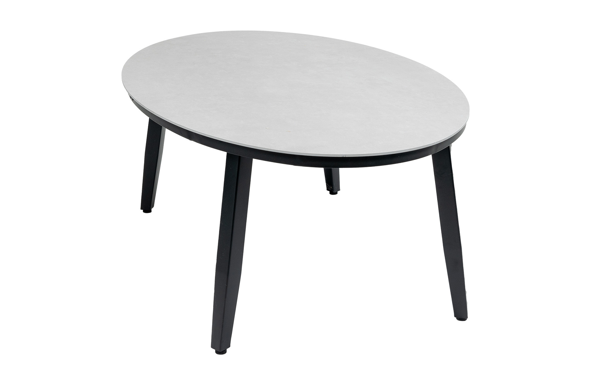 Normin Bijzettafel Mykonos Ovaal 120x75cm  | Beton | Aluminium & Kunststof | Normin