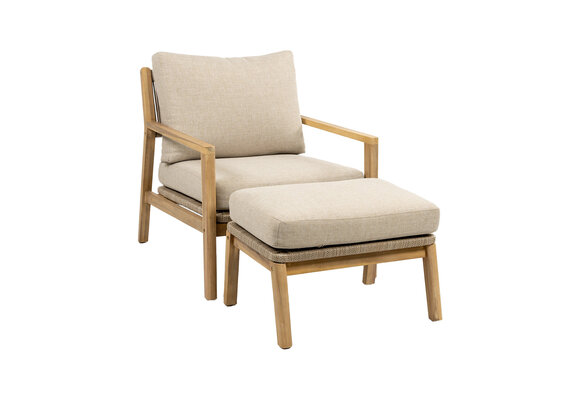 Felline loungestoel + Hocker Felline