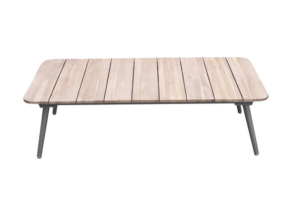 Stoel-Bank Loungeset Reims | 4-delig | Light Grey | Acacia & Rope | Eurofar