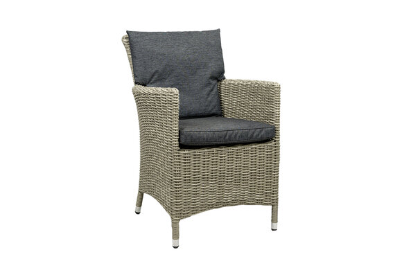 5-Delige tuinset | 4 Verone tuinstoelen Mystic Grey | Tuintafel Dublin 115x115cm Mystic Grey