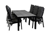 7-delige tuinset | 6 Berlijn tuinstoelen | Tuintafel Cyprus 225x100cm