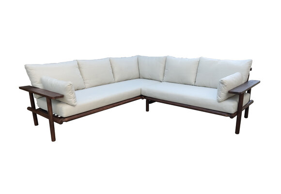 Hoek Loungebank Laruna | Acacia en Sand | Eurofar