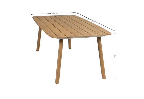 7-delige tuinset Es Vedra | 6 Es Vedra tuinstoelen | Tuintafel Es Vedra 220x100cm