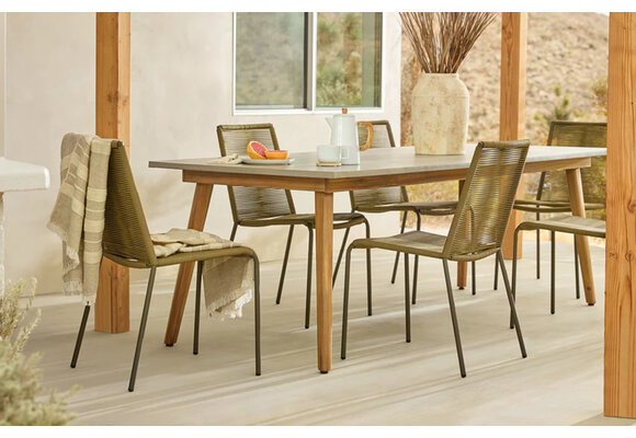 Stapelbare Tuinstoel Novara | Olive | Rope | Eurofar