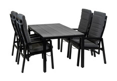 5-Delige tuinset | 4 Berlijn tuinstoelen | Tuintafel Cyprus 160x90cm