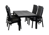 5-Delige tuinset | 4 Berlijn tuinstoelen | Tuintafel Cyprus 180x100cm