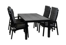 5-Delige tuinset | 4 Berlijn tuinstoelen | Tuintafel Cyprus 180x100cm
