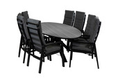 9-Delige tuinset | 8 Berlijn tuinstoelen | 280cm ovale Cyprus tuintafel