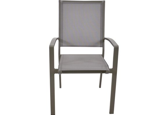 Stapelbare tuinstoel Mojito Pardo | Grey | Aluminium & Textileen | Lesli Living