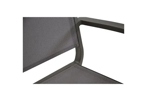 Stapelbare tuinstoel Mojito Pardo | Grey | Aluminium & Textileen | Lesli Living