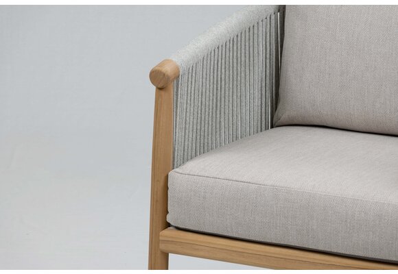 Loungestoel Es Vedra | Teakhout & Cream