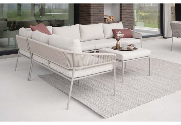5-Delige hoek loungeset Elvira | Incl Hocker & Middenelement | Camel