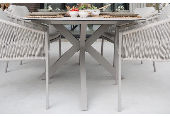 Tuintafel Malaga 180x115 cm | Camel & Cerra Vetro