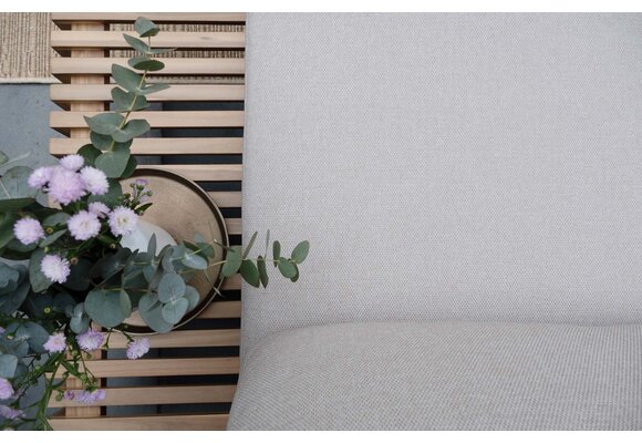 Hoek Loungeset Lissabon 4-delig | Sand | Incl. 2 Aiko Naturel Bijzettafels