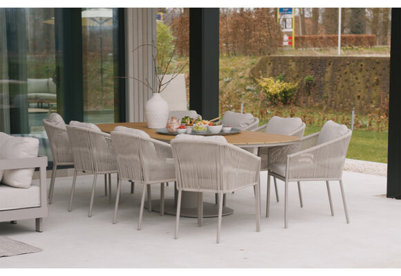 Tuintafel Tower 260cm | Camel & Tecon Teak