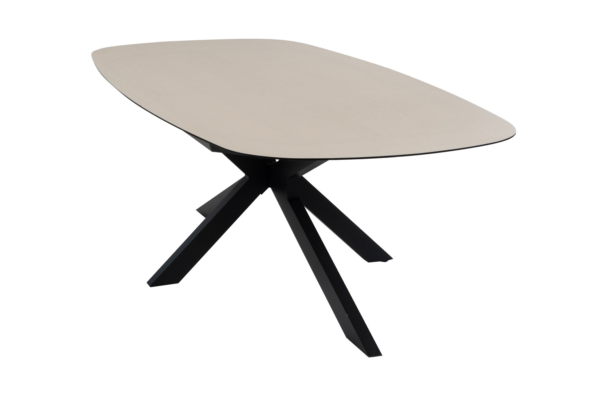 Normin Tuintafel Malaga 240x115cm | Black & Cerra Vetro