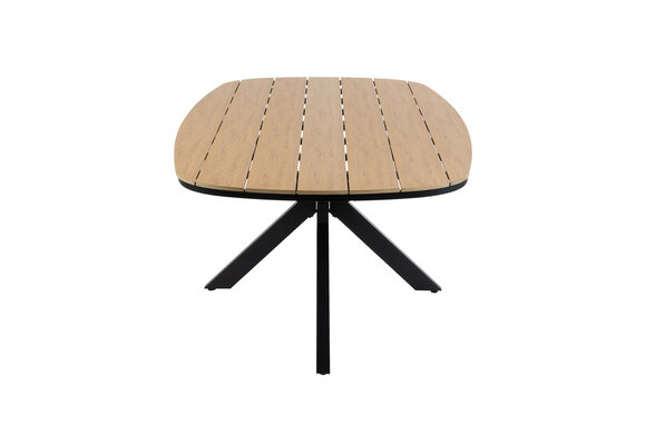 Tuintafel Cadiz 240x115cm | Tecon Teak & Black