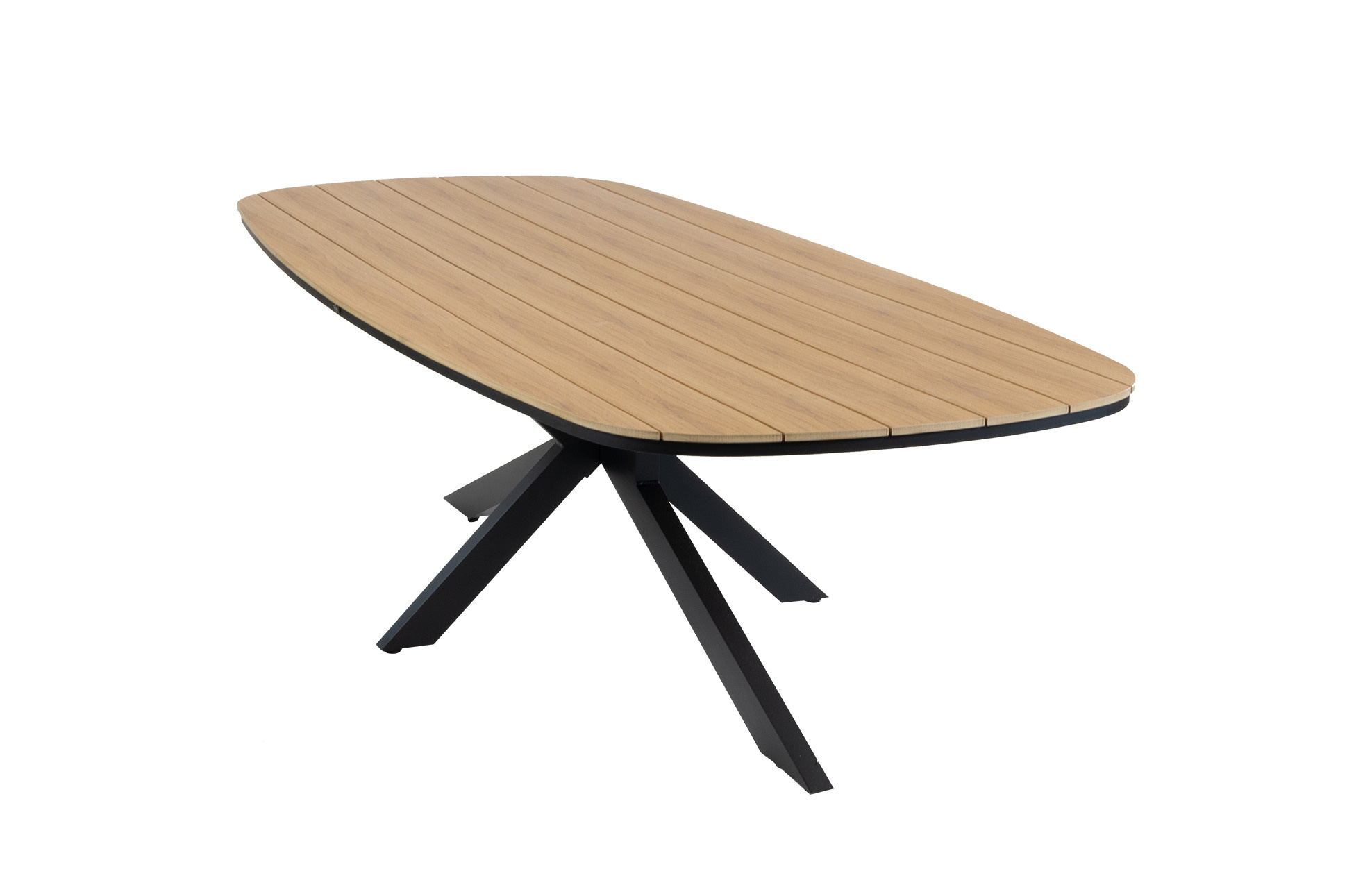 Normin Tuintafel Cadiz 280x115cm | Tecon Teak & Black